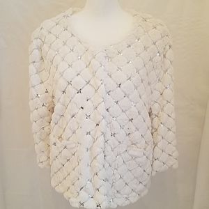 NWT Furocious Faux Fur Cream Jacket